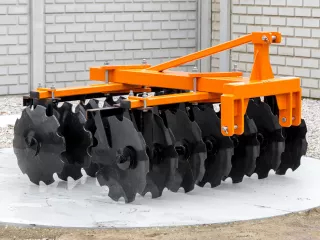 Disc harrow 120 cm, for Japanese compact tractors, Komondor SFT-120 (0)
