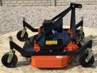 Finishing mower 120 cm, with 4 wheels and 3 blades, for Japanese compact tractors, DM120 (1)