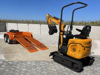 Force Transportanhänger für Force Minibagger, Komondor FPK-1500 (5)