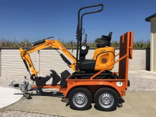 Force Transportanhänger für Force Minibagger, Komondor FPK-1500 (8)