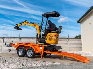 Force Transportanhänger für Force Minibagger, Komondor FPK-2000 (25)