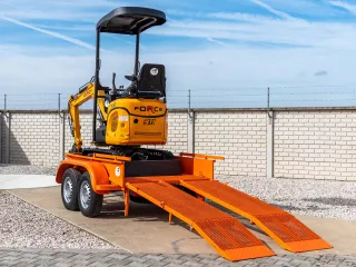 Force Transportanhänger für Force Minibagger, Komondor FPK-2000 (30)