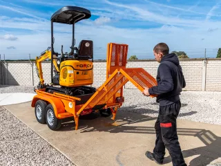 Force Transportanhänger für Force Minibagger, Komondor FPK-2000 (35)