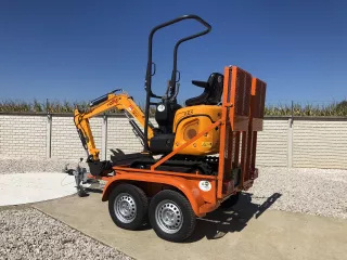 Force transporter trailer for Force mini excavators, Komondor FPK-1500 (9)