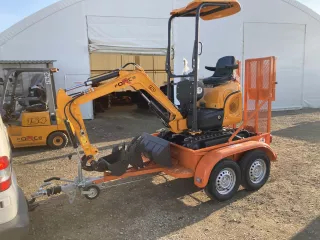 Force transporter trailer for Force mini excavators, Komondor FPK-1500 (10)