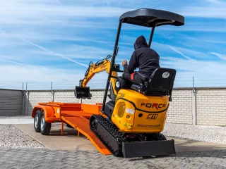 Force transporter trailer for Force mini excavators, Komondor FPK-2000 (23)