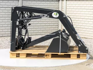 Front loader for Iseki TA215F, TA235F, TA255F, TA275F Japanese compact tractors, Komondor MHR-100TA (1)