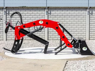 Front loader for Yanmar F-200 Japanese compact tractors, Komondor PHR-300F-200 (1)