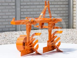 Plow with 2 heads, for 15-23HP Japanese compact tractors, Komondor SER-2 (4)
