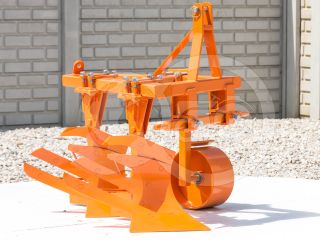 Plow with 2 heads, for 15-23HP Japanese compact tractors, Komondor SER-2 (0)