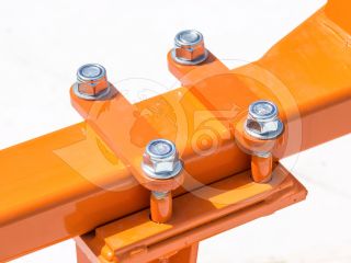 Plow with 3 heads, for 24-30HP Japanese compact tractors, Komondor SE-3 (9)