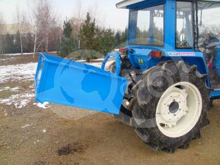 Transport box 130 cm, for Japanese compact tractors, drop down tailboard, Komondor SZLH-130 (8)