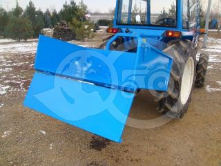 Transport box 130 cm, for Japanese compact tractors, drop down tailboard, Komondor SZLH-130 (10)