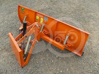 Snow plow 140cm, hidraulic lifting, hidraulic angle adjustment, for Japanese compact tractors, Komondor STLRH-140 (0)