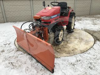 Snow plow 150cm, vario, independent side by side adjustable, for Japanese compact tractors, Komondor SHE-150 (1)