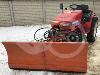 Snow plow 150cm, vario, independent side by side adjustable, for Japanese compact tractors, Komondor SHE-150 (2)