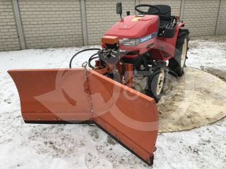 Snow plow 150cm, vario, independent side by side adjustable, for Japanese compact tractors, Komondor SHE-150 (3)