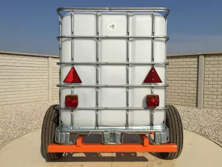 Irrigation trailer for Japanese compact tractors, Komondor SOP-1000 (3)