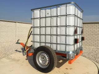 Irrigation trailer for Japanese compact tractors, Komondor SOP-1000 (4)