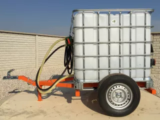 Irrigation trailer for Japanese compact tractors, Komondor SOP-1000 (5)