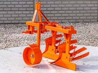 Plow with 2 heads, for 15-23HP Japanese compact tractors, Komondor SER-2 (1)