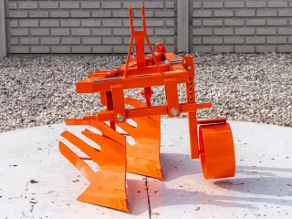 Plow with 2 heads, for 15-23HP Japanese compact tractors, Komondor SER-2 (5)