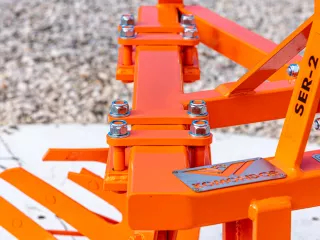 Plow with 2 heads, for 15-23HP Japanese compact tractors, Komondor SER-2 (13)