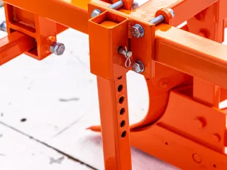 Plow with 2 heads, for 15-23HP Japanese compact tractors, Komondor SER-2 (14)