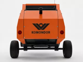 Rundballenpresse für japanische Kleintraktoren, 50x70cm, mit Netzwickler, Komondor RKB-850N (3)