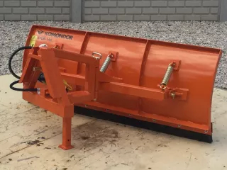 Snow plow 140cm, hidraulic lifting, manual angle adjustment, for front hitch, Komondor STLRH-140/F (6)