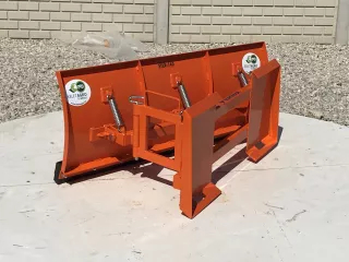 Snow plow 140cm, hidraulic lifting, manual angle adjustment, for skid steer loaders, Komondor STLR-140/B kf (4)