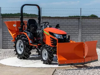 Snow plow 150cm, vario, independent side by side adjustable, for front hitch and front quick hitch, Komondor SHE-150/F (9)