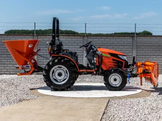 Snow plow 150cm, vario, independent side by side adjustable, for front hitch and front quick hitch, Komondor SHE-150/F (10)