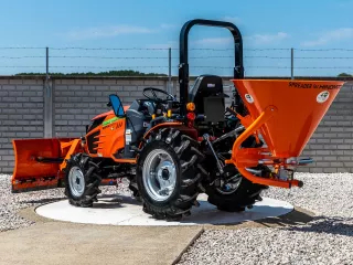 Snow plow 150cm, vario, independent side by side adjustable, for front hitch and front quick hitch, Komondor SHE-150/F (12)