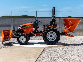 Snow plow 150cm, vario, independent side by side adjustable, for front hitch and front quick hitch, Komondor SHE-150/F (13)