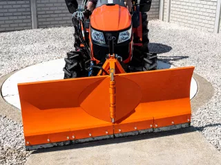 Snow plow 150cm, vario, independent side by side adjustable, for front hitch and front quick hitch, Komondor SHE-150/F (5)