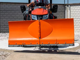 Snow plow 150cm, vario, independent side by side adjustable, for front hitch and front quick hitch, Komondor SHE-150/F (6)