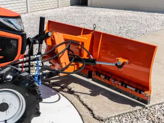 Snow plow 150cm, vario, independent side by side adjustable, for front hitch and front quick hitch, Komondor SHE-150/F (2)