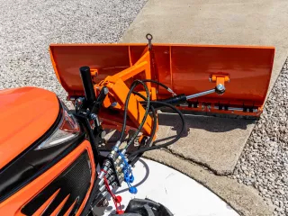 Snow plow 150cm, vario, independent side by side adjustable, for front hitch and front quick hitch, Komondor SHE-150/F (19)