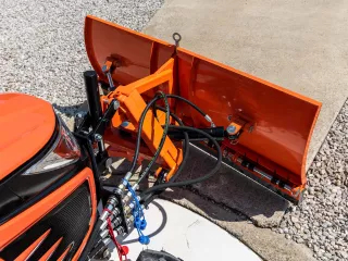 Snow plow 150cm, vario, independent side by side adjustable, for front hitch and front quick hitch, Komondor SHE-150/F (21)