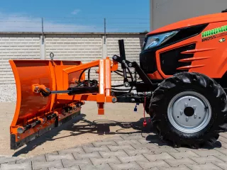 Snow plow 150cm, vario, independent side by side adjustable, for front hitch and front quick hitch, Komondor SHE-150/F (25)