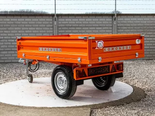 Trailer, tipping, 3 directions dumping, for Japanese compact tractors, Komondor SPK-750 (4)