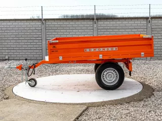 Trailer, tipping, 3 directions dumping, for Japanese compact tractors, Komondor SPK-750 (5)