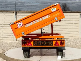 Trailer, tipping, 3 directions dumping, for Japanese compact tractors, Komondor SPK-750 (10)