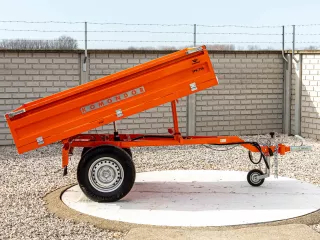 Trailer, tipping, 3 directions dumping, for Japanese compact tractors, Komondor SPK-750 (11)