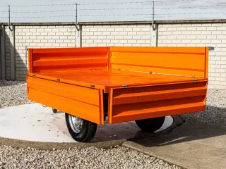 Trailer, tipping, 3 directions dumping, for Japanese compact tractors, Komondor SPK-750 (13)
