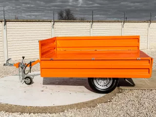 Trailer, tipping, 3 directions dumping, for Japanese compact tractors, Komondor SPK-750 (14)