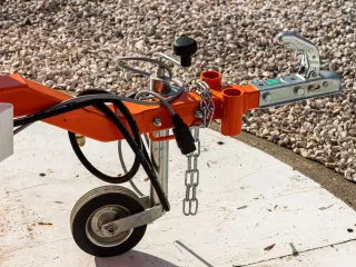 Trailer, tipping, 3 directions dumping, for Japanese compact tractors, Komondor SPK-750 (15)