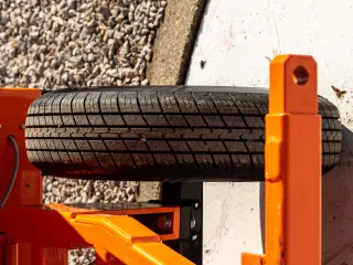 Trailer, tipping, 3 directions dumping, for Japanese compact tractors, Komondor SPK-750 (16)