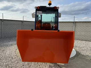 Transport box 130 cm, hidraulic dumping, for Japanese compact tractors, Komondor SZL-130/H (2)